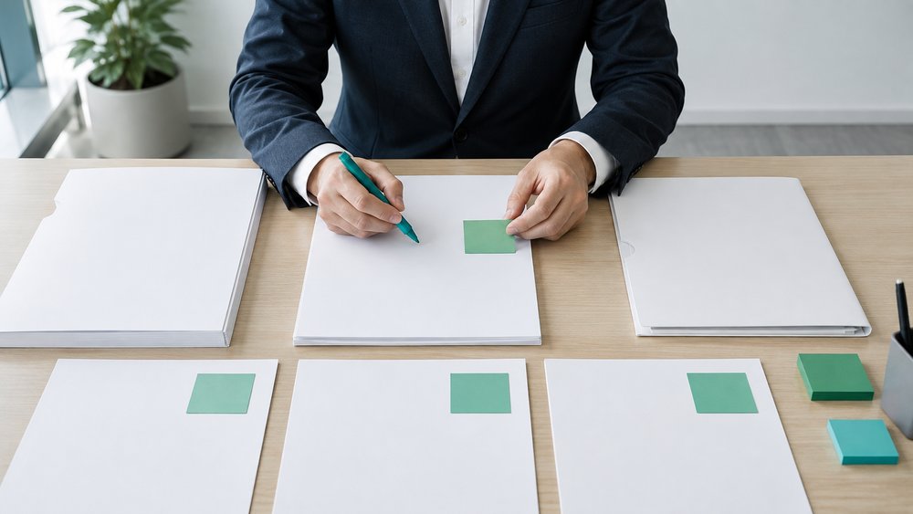 開示に求められる情報を整理する書類